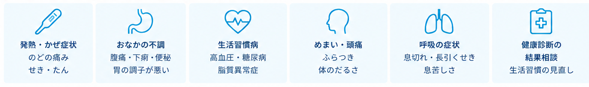 このような症状・お悩みに対応しています